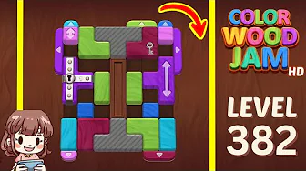 Color Wood Jam Level 382: Color Wood Jam Level 382